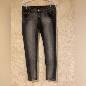 Poison Denim, Black Skinny Jeans 9/10 × 32"